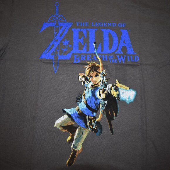 Nintendo The Legend Of Zelda Mens Breath Of The Wild Link Shirt New Large - Picture 3 of 3